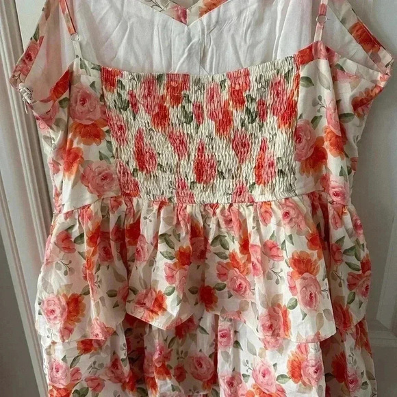 Altar'd State Women’s Plus Size Midi Tiered Cottagecore Romantic Floral Dress 2X - Picture 4 of 13